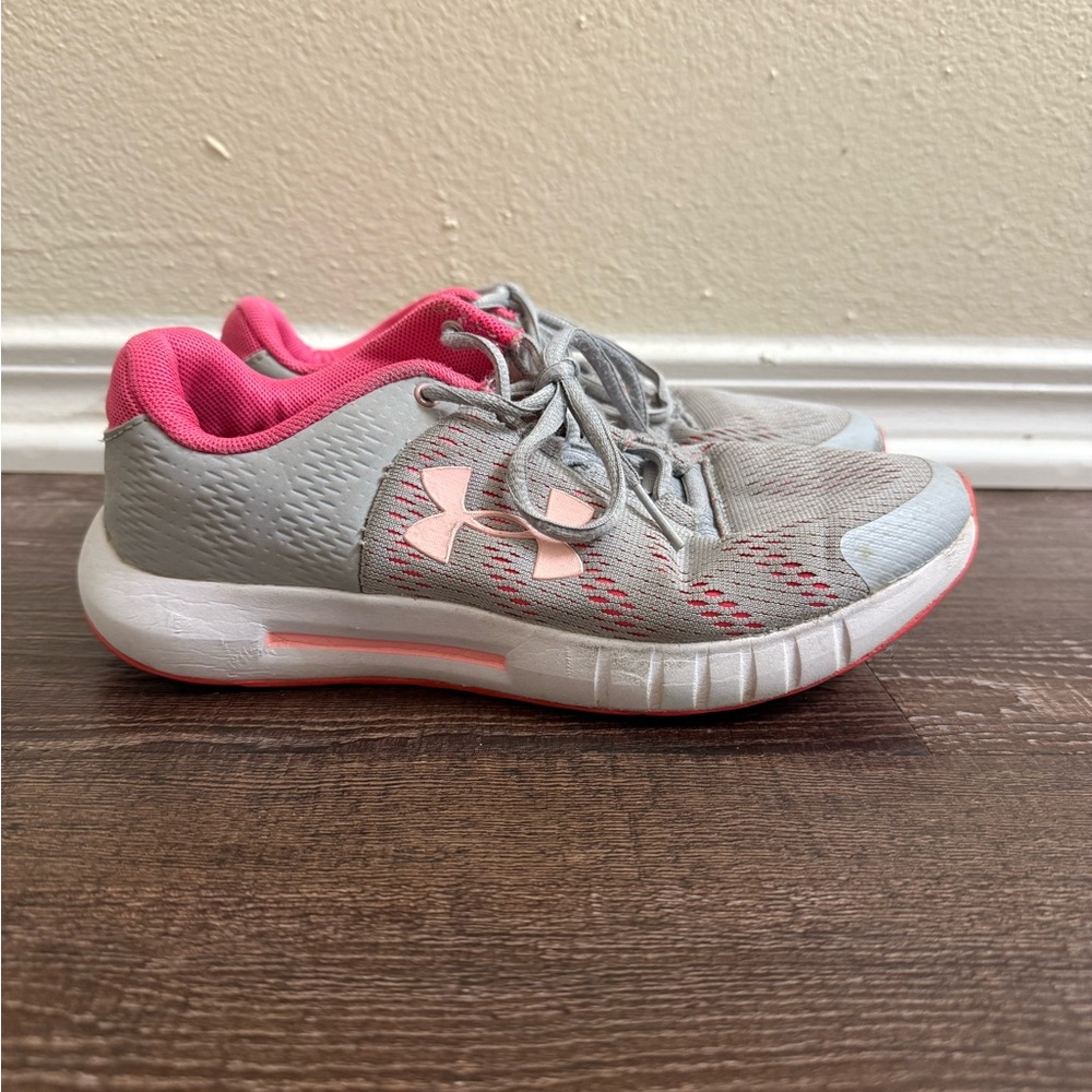Under Armour Kids' Sneakers in Gray and Pink